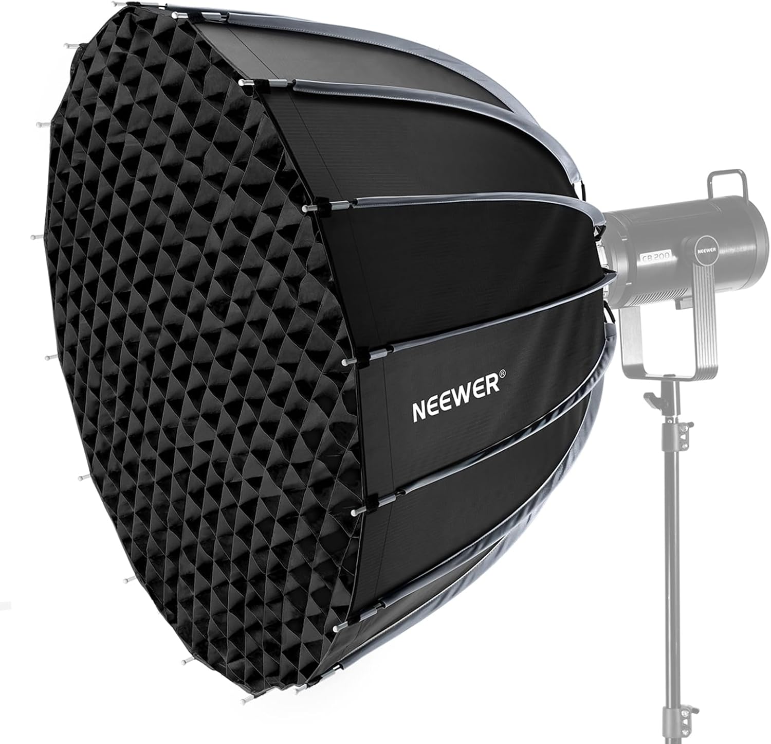 Softbox Parabola dengan Duduka - Photography Lighting Grid ulasan dan harga