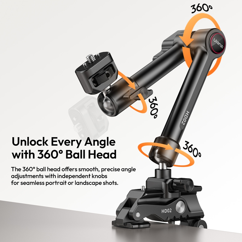 Ulanzi HD02 Magic Arm Kit 10-i - Photography Video Lighting Kit With Adjustable Tripod Stand ulasan dan harga