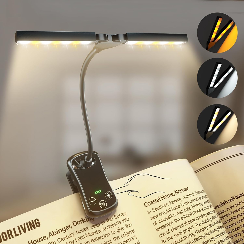 Lampu buku klip on 14 LED, cah - Photography Lighting Book ulasan dan harga