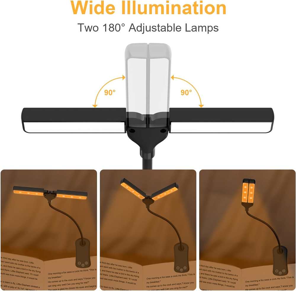 Lampu buku klip on 14 LED, cah - Photography Lighting Book ulasan dan harga