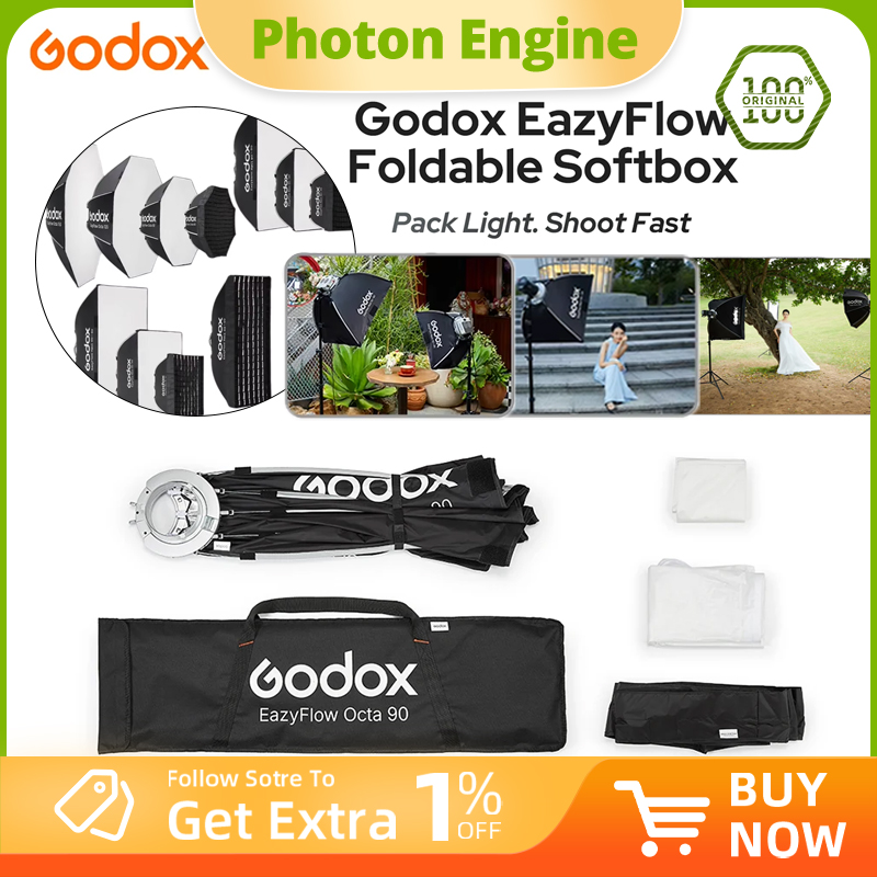 Godox EazyFlow seri Softbox Li - Photography Lighting Diffuser ulasan dan harga